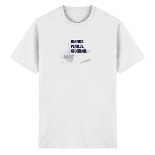 Barfuss. Planlos. Glücklich. - Heavy Cotton T-Shirt