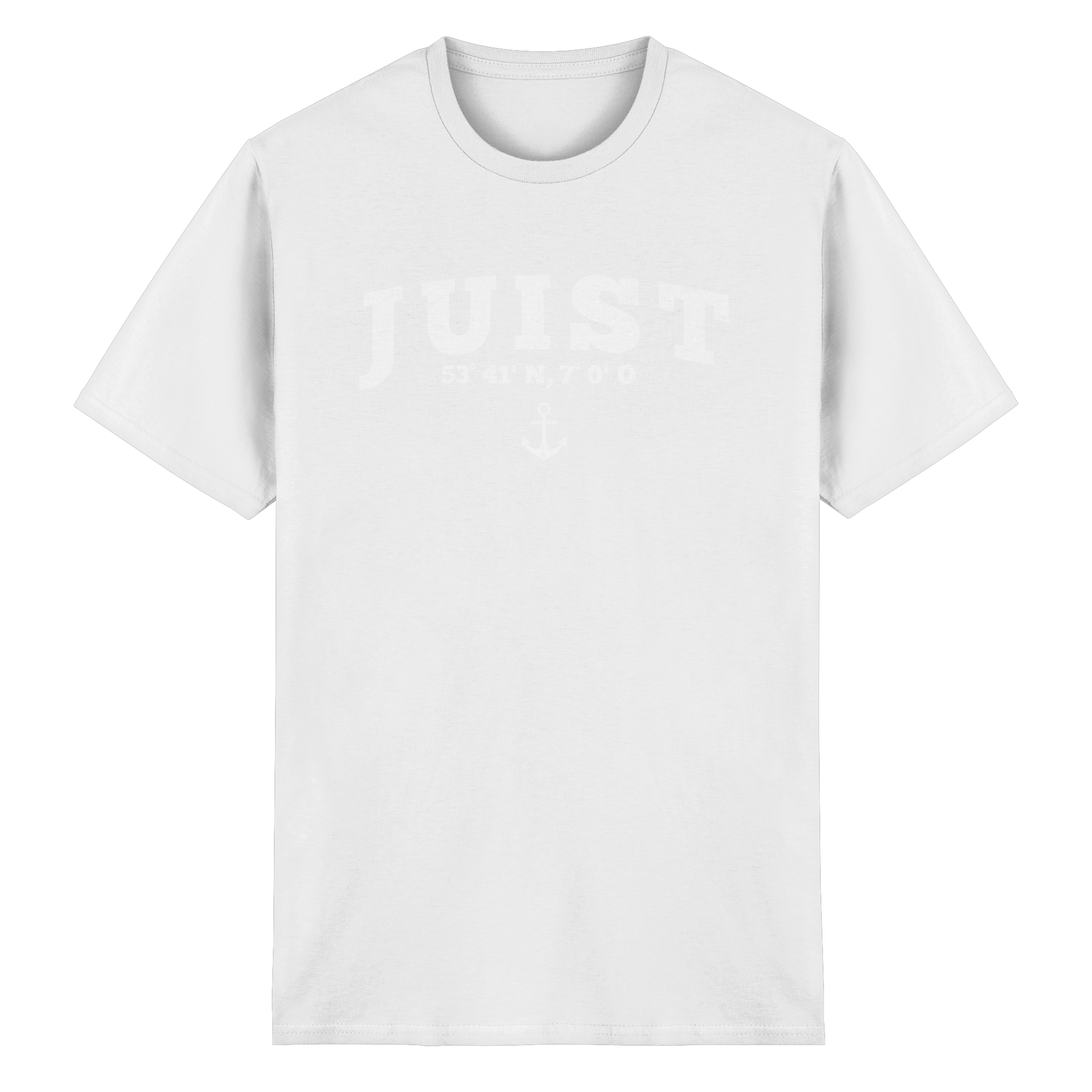 Juist - Koordinaten und Anker - Heavy Cotton T-Shirt