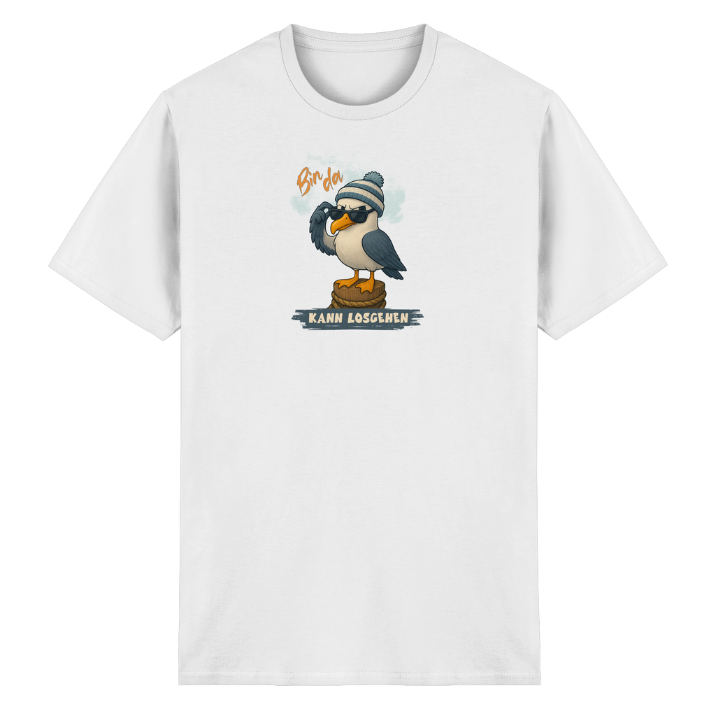 Bin da - Kann losgehen - Heavy Cotton T-Shirt
