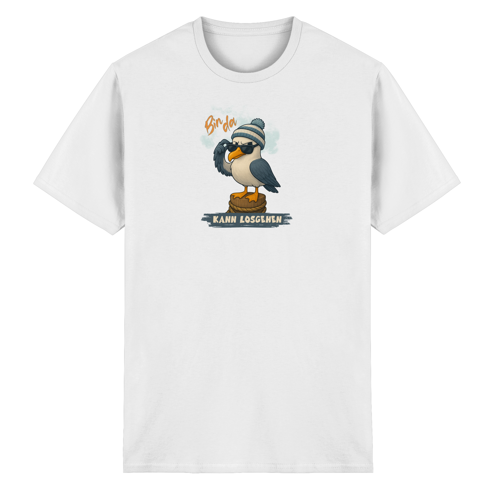 Bin da - Kann losgehen - Heavy Cotton T-Shirt