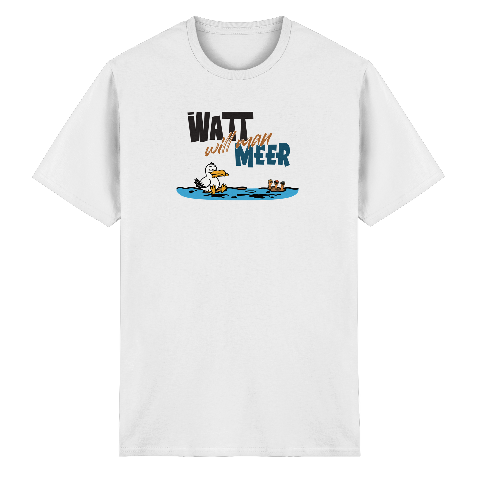 Watt will man Meer - Heavy Cotton T-Shirt