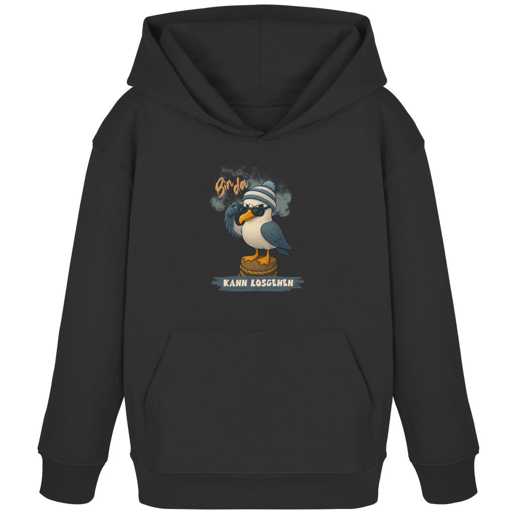 Bin da - kann losgehen - Kids Organic Hoodie