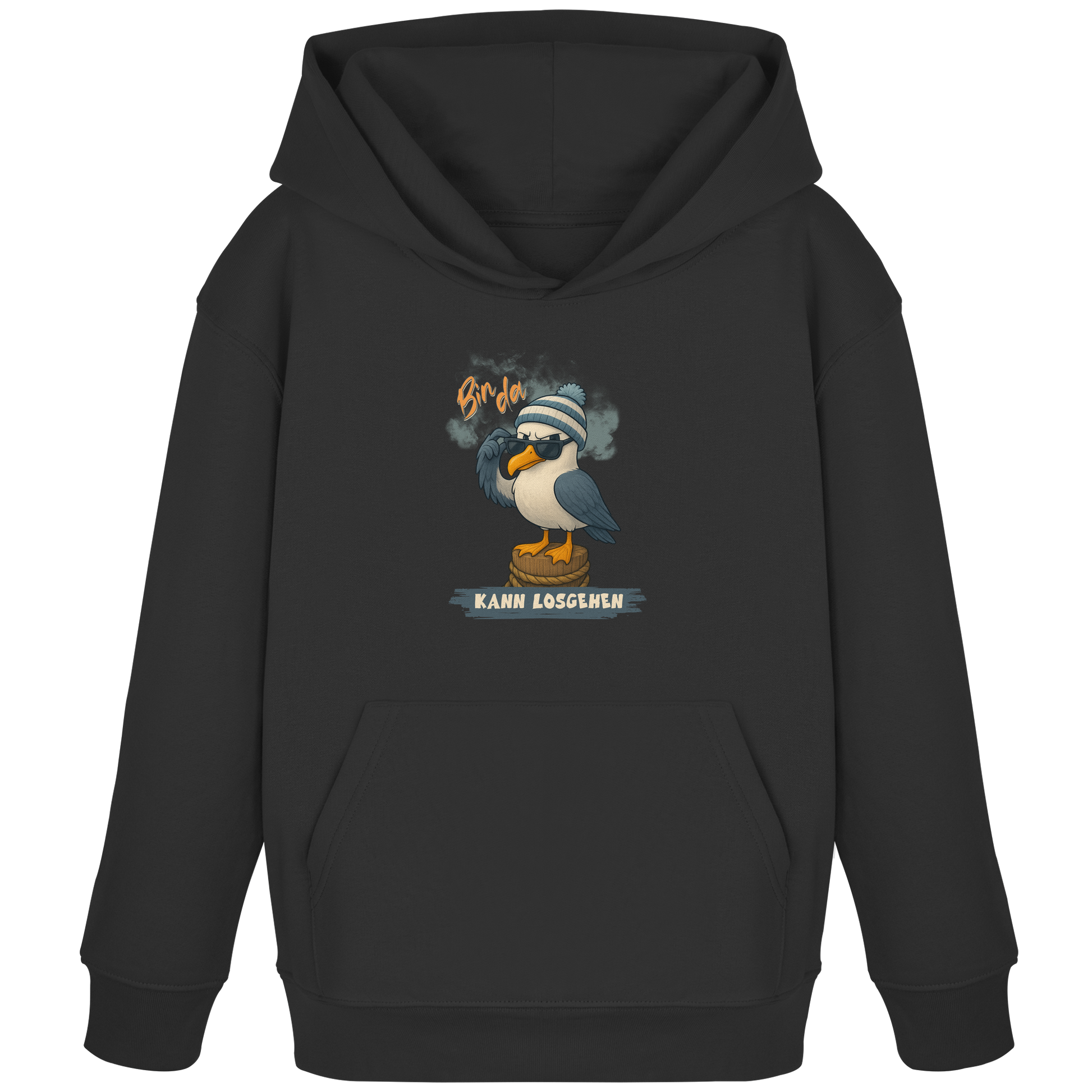 Bin da - kann losgehen - Kids Organic Hoodie