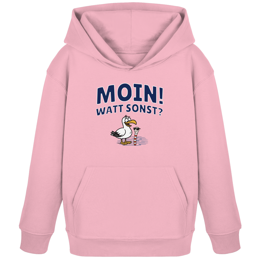 Moin! Watt Sonst? - Kids Organic Hoodie