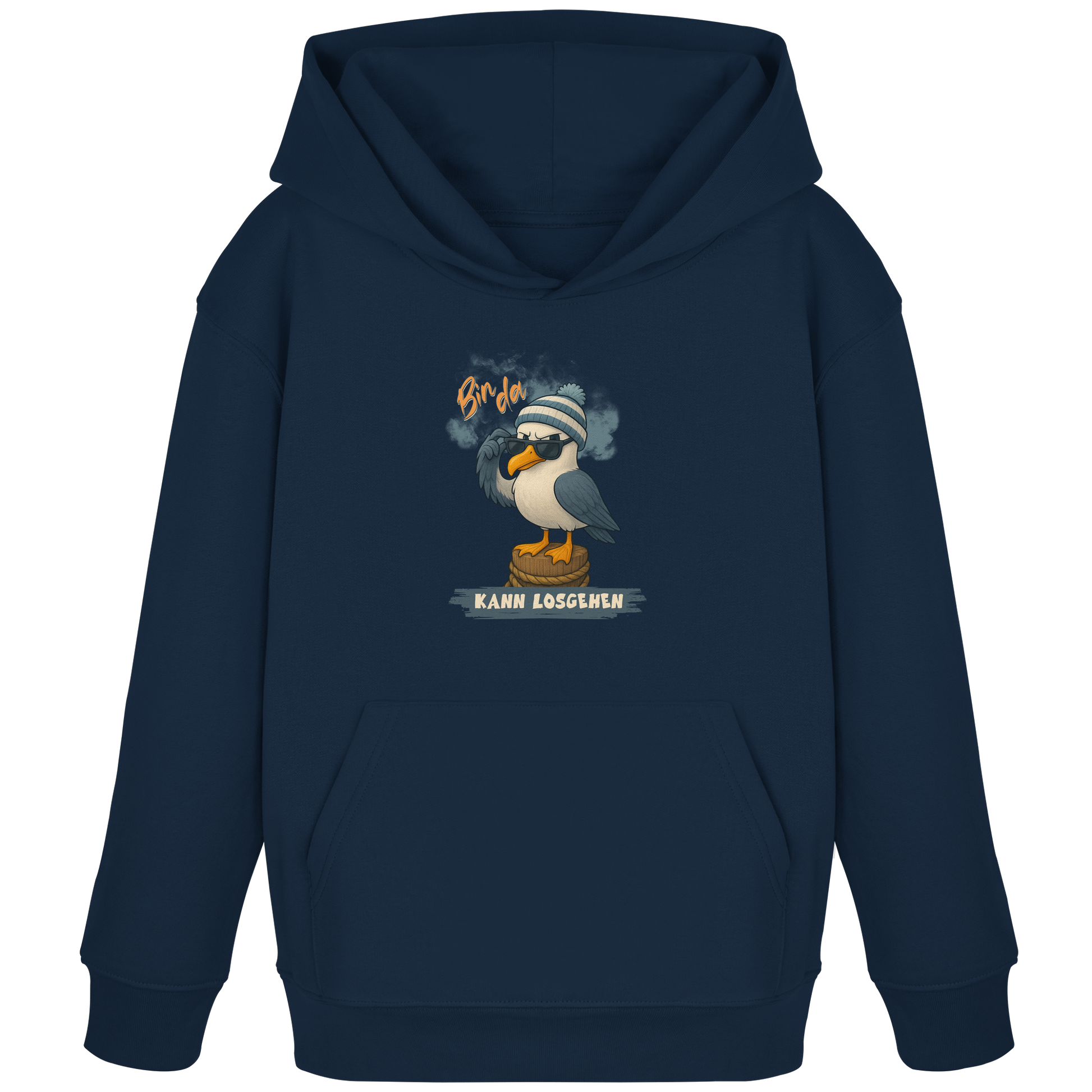 Bin da - kann losgehen - Kids Organic Hoodie