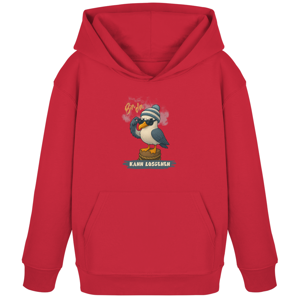 Bin da - kann losgehen - Kids Organic Hoodie