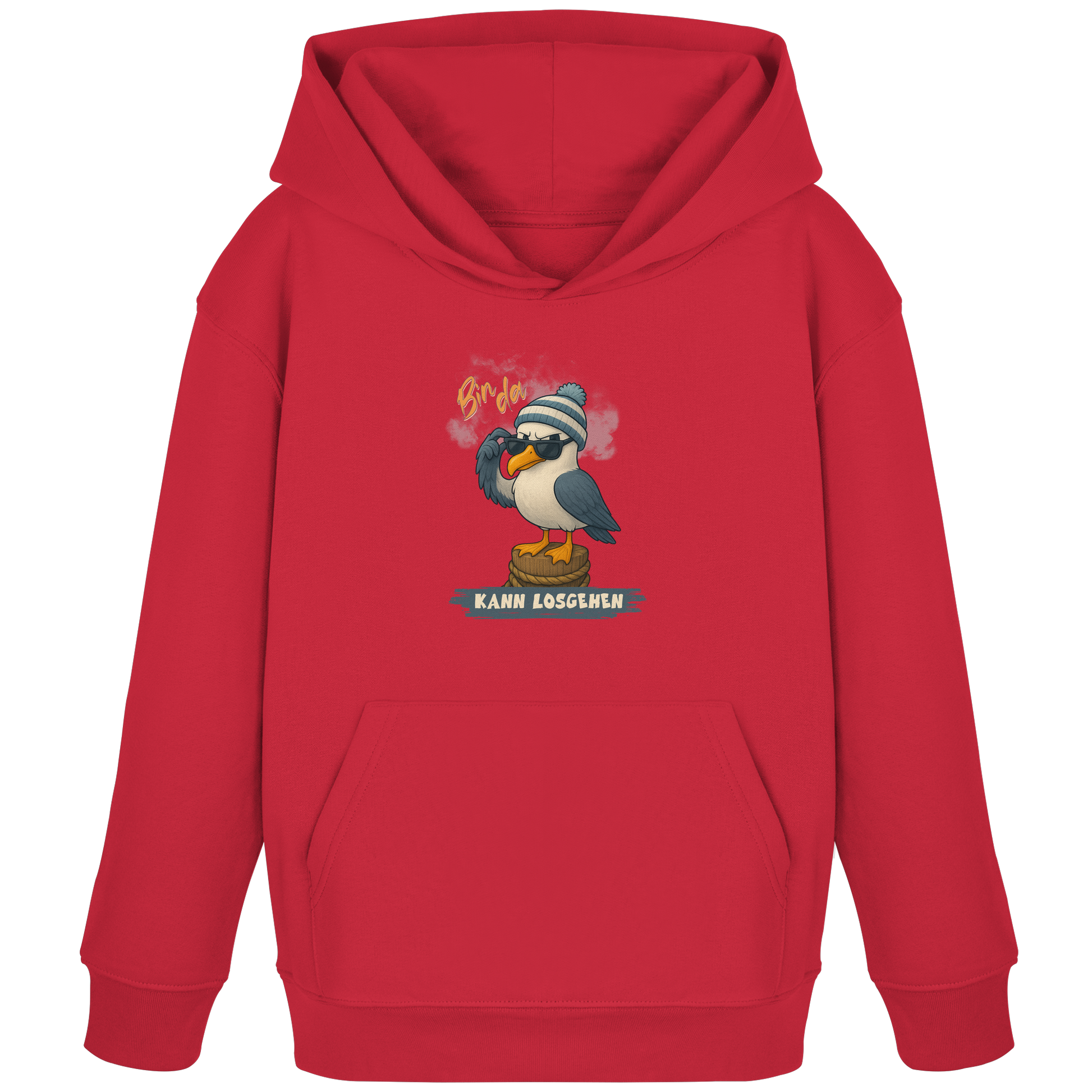 Bin da - kann losgehen - Kids Organic Hoodie