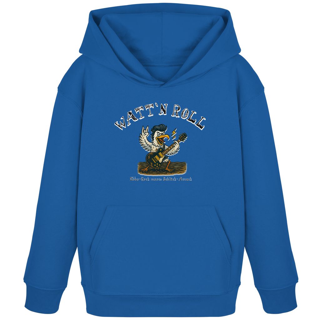 Watt`n Roll, Ebbe-Rock meets Schlick-Attack - Kids Organic Hoodie