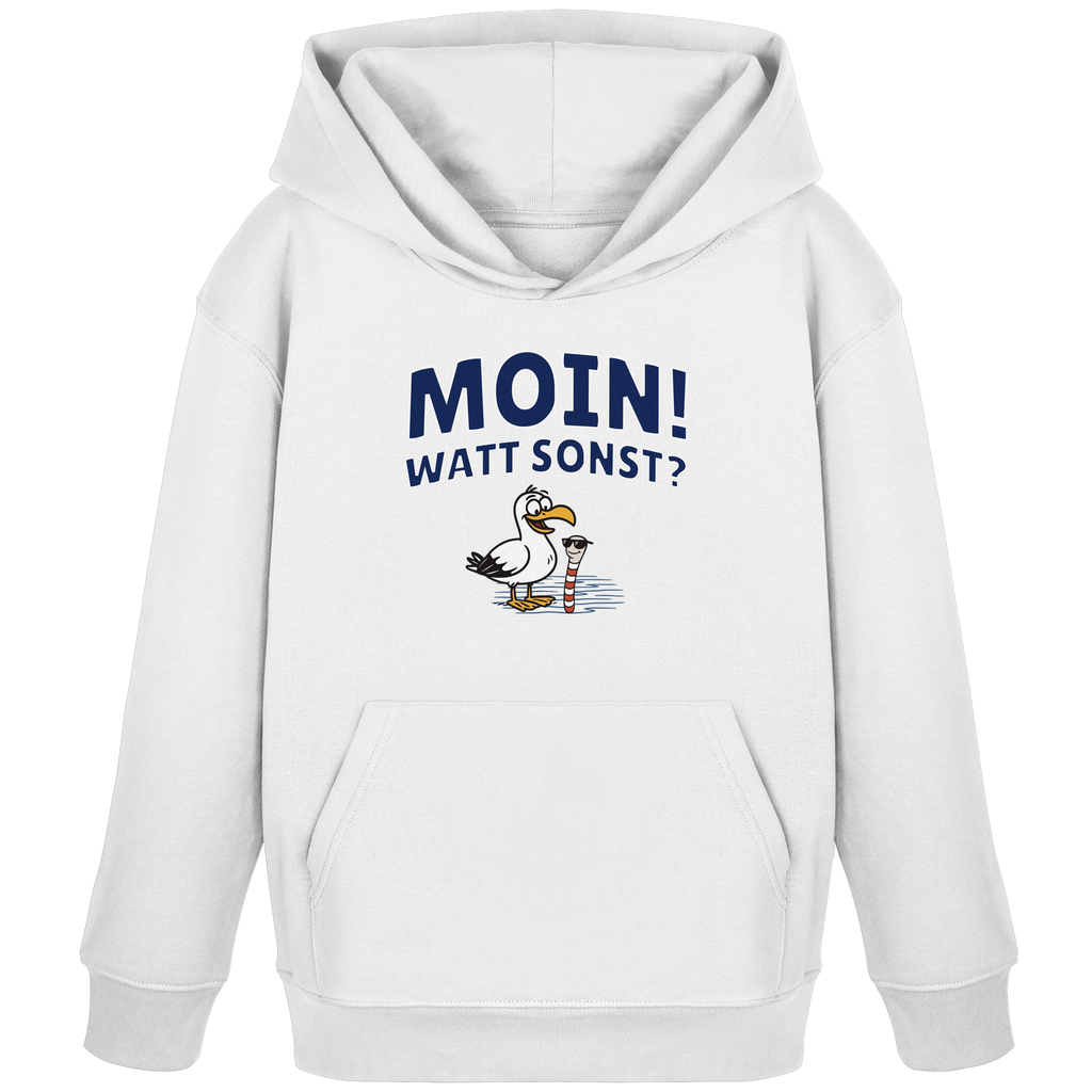 Moin! Watt Sonst? - Kids Organic Hoodie