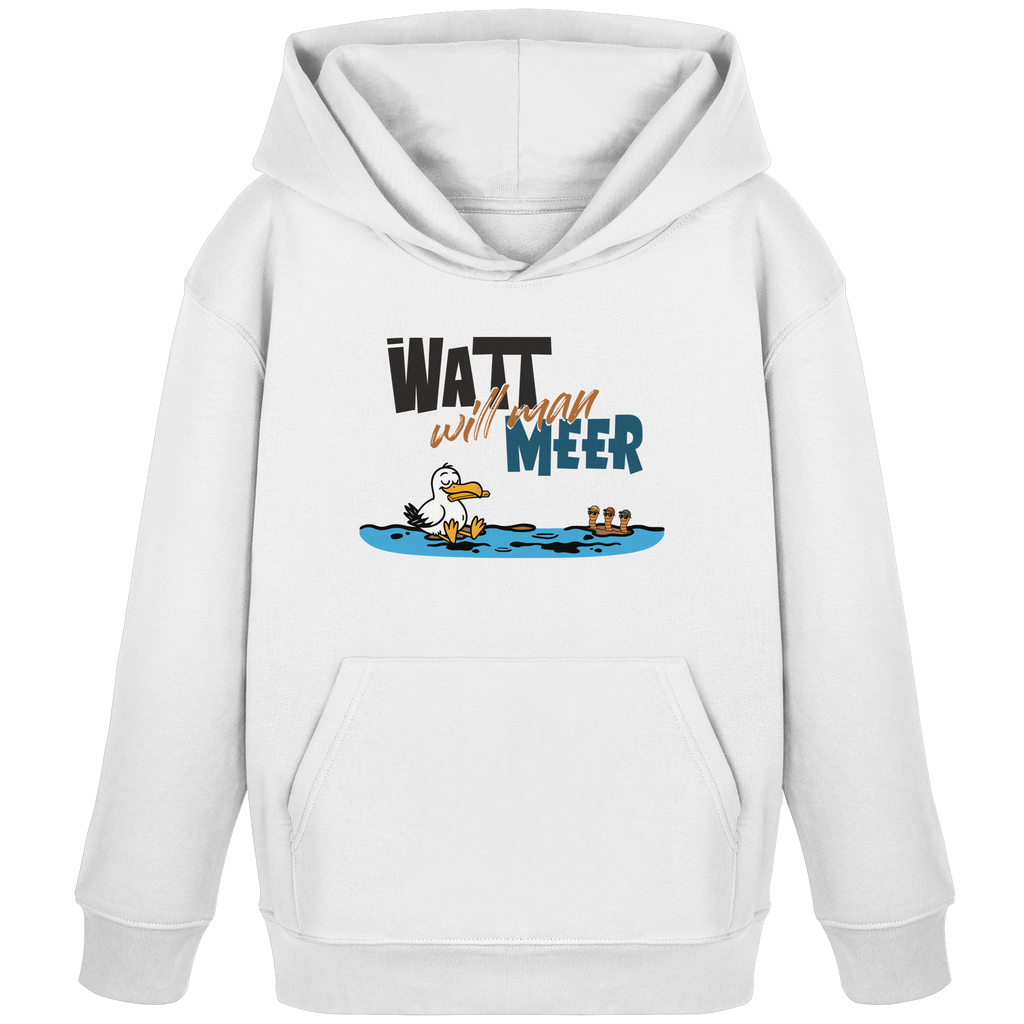 Watt will man Meer - Kids Organic Hoodie