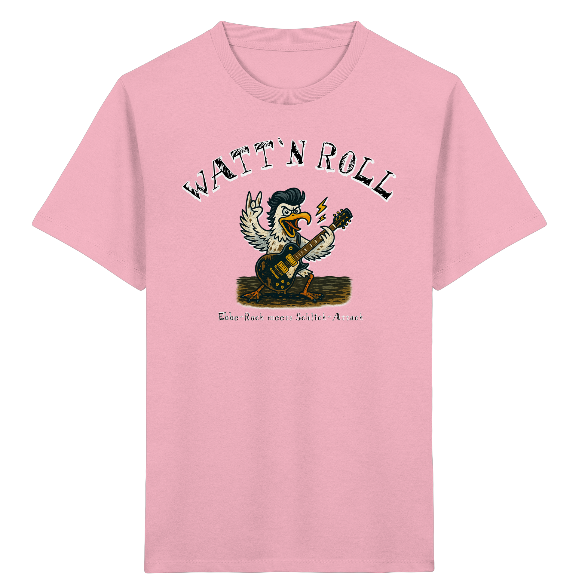 Watt`n Roll, Ebbe-Rock meets Schlick-Attack - Kids Organic Shirt