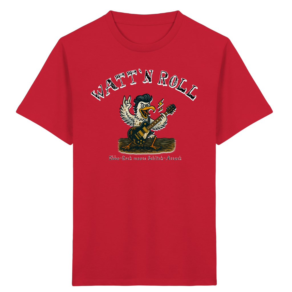 Watt`n Roll, Ebbe-Rock meets Schlick-Attack - Kids Organic Shirt