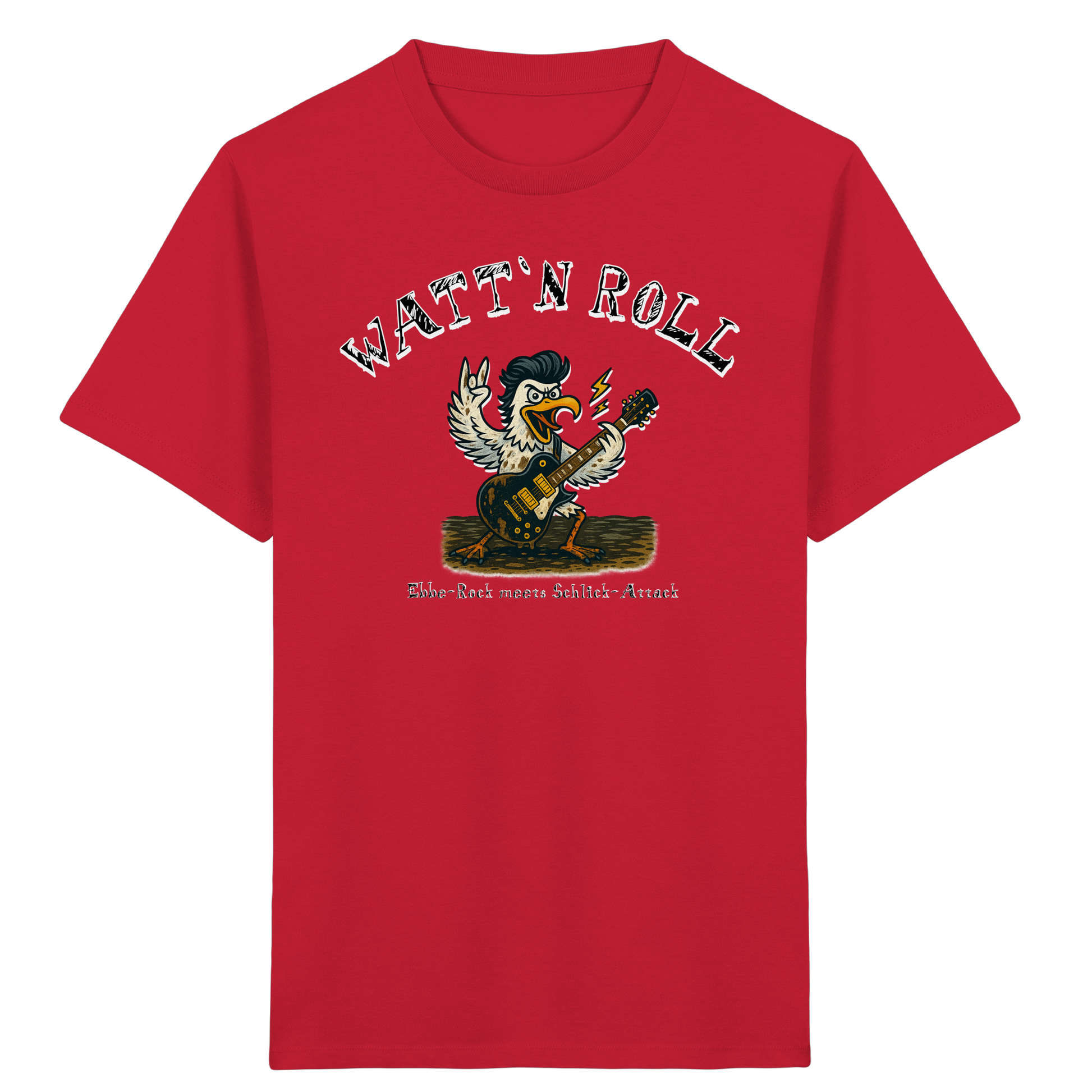 Watt`n Roll, Ebbe-Rock meets Schlick-Attack - Kids Organic Shirt