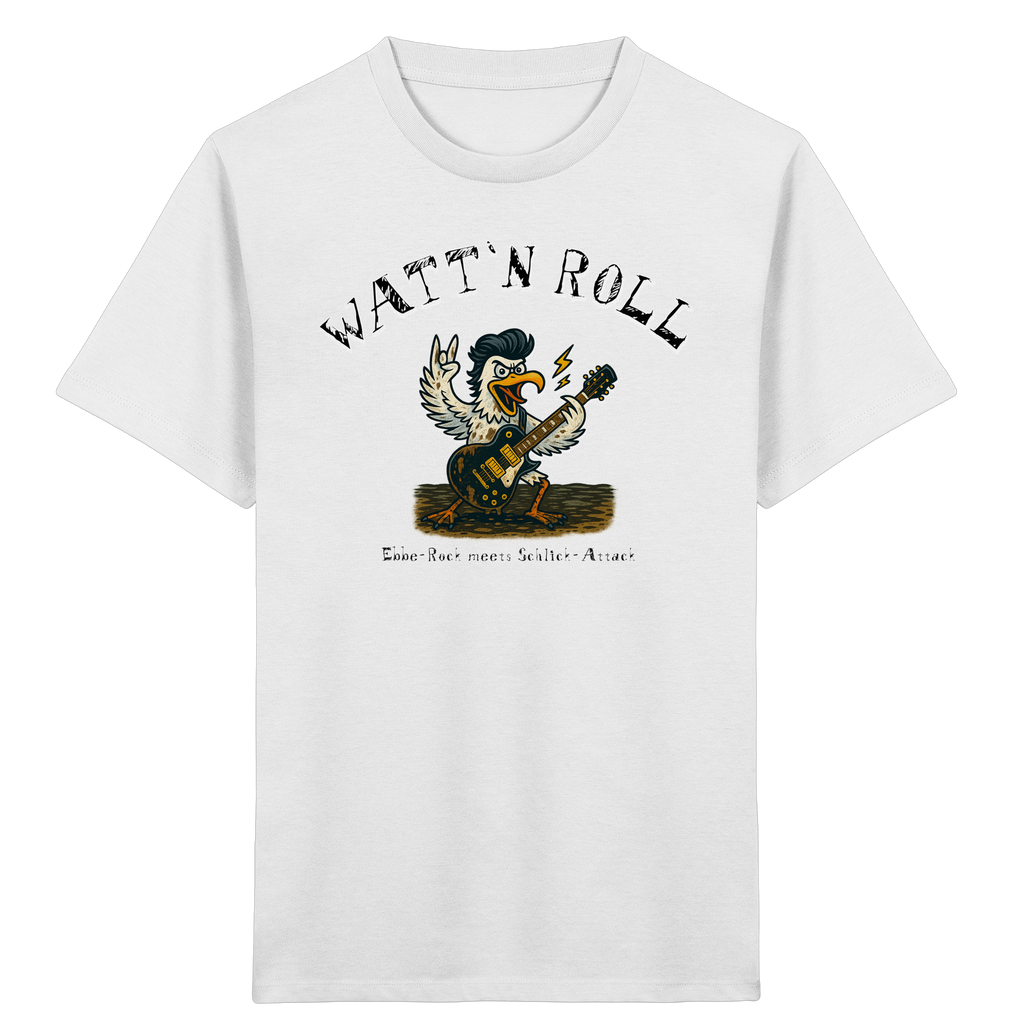 Watt`n Roll, Ebbe-Rock meets Schlick-Attack - Kids Organic Shirt
