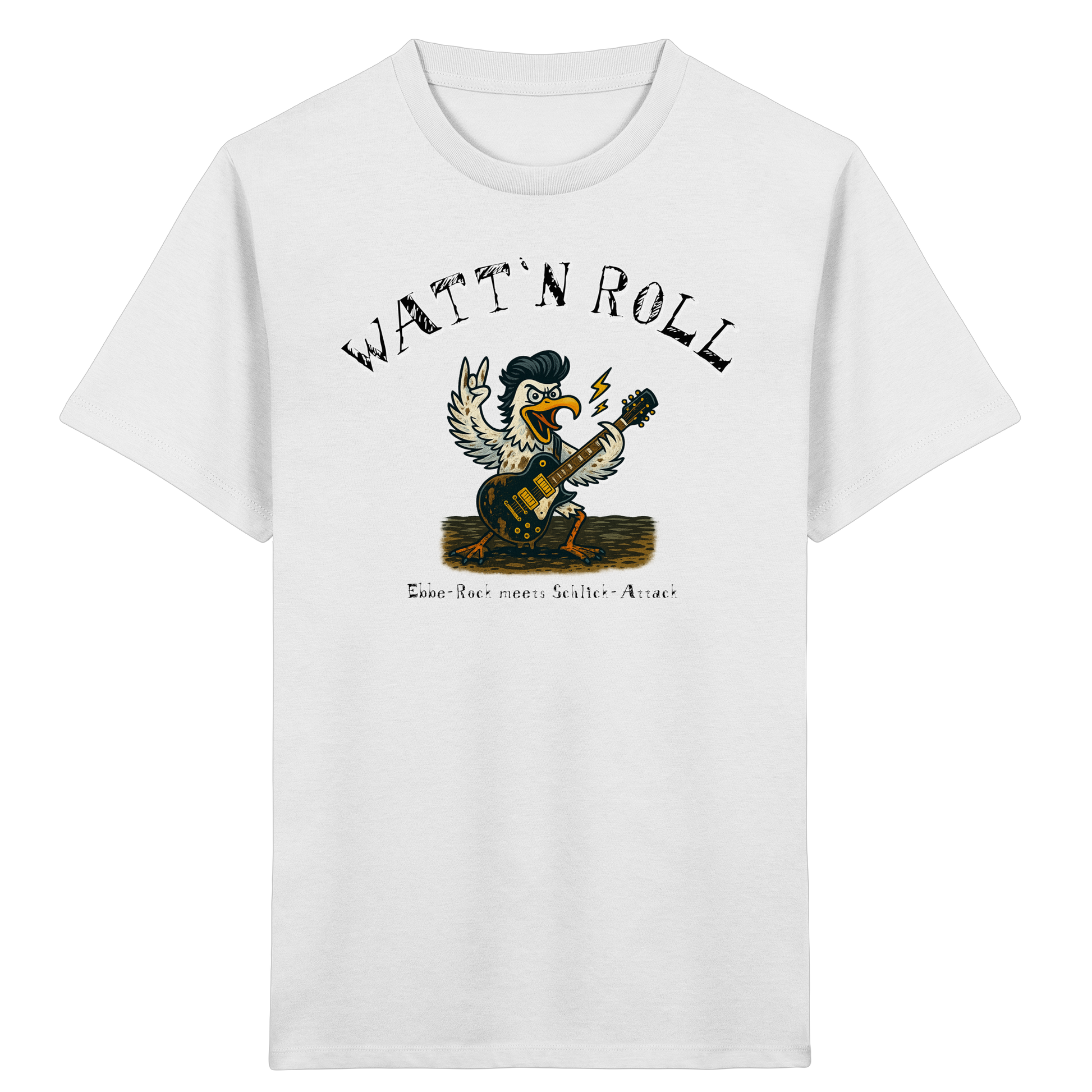 Watt`n Roll, Ebbe-Rock meets Schlick-Attack - Kids Organic Shirt