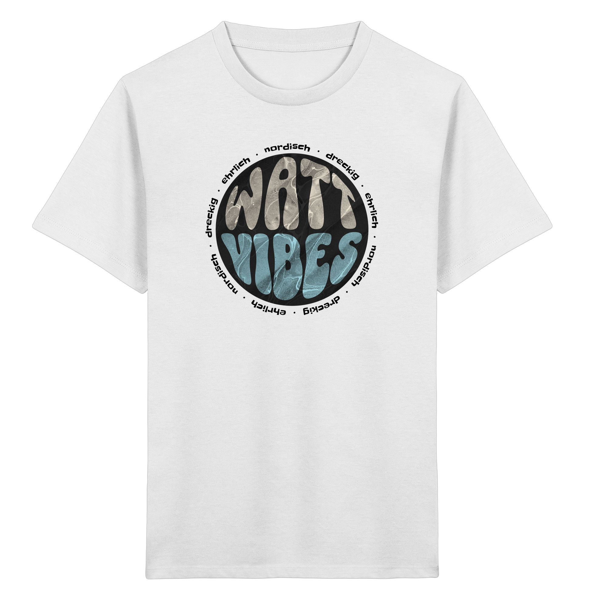 Watt Vibes, dreckig, ehrlich, nordisch - Kids Organic Shirt