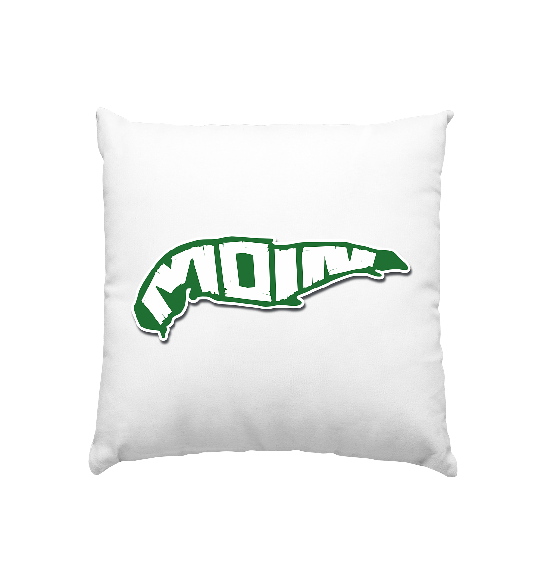 Spiekeroog Insel Silhouette MOIN - Kissen 40x40cm