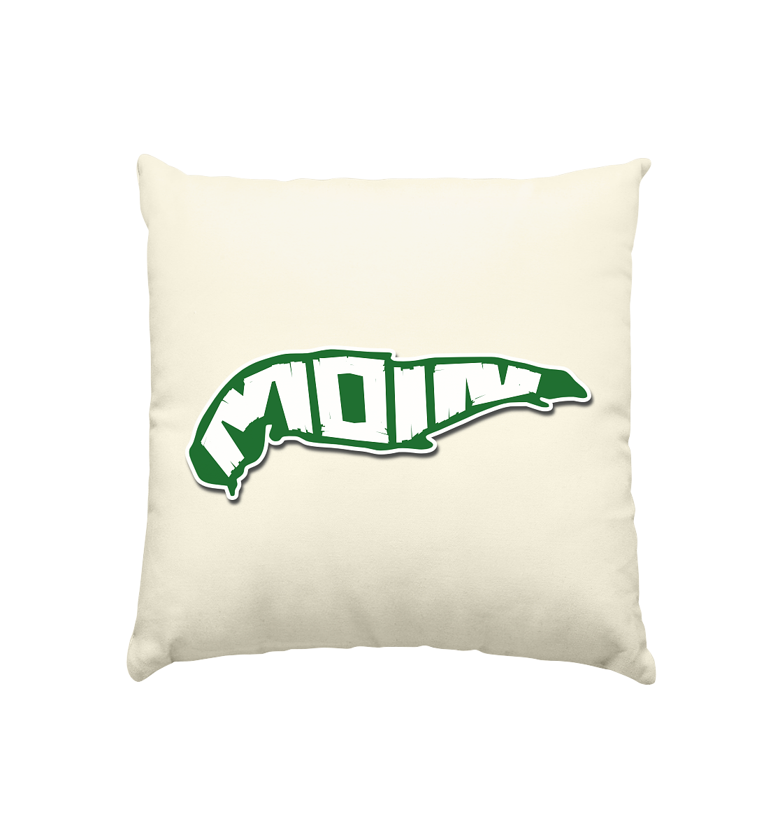 Spiekeroog Insel Silhouette MOIN - Kissen natur 40x40cm