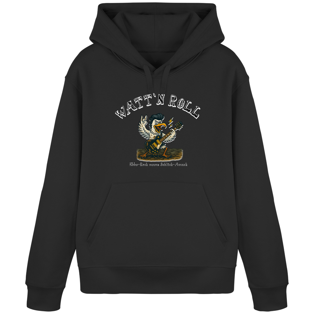 Watt`n Roll, Ebbe-Rock meets Schlick-Attack - Organic Basic Hoodie