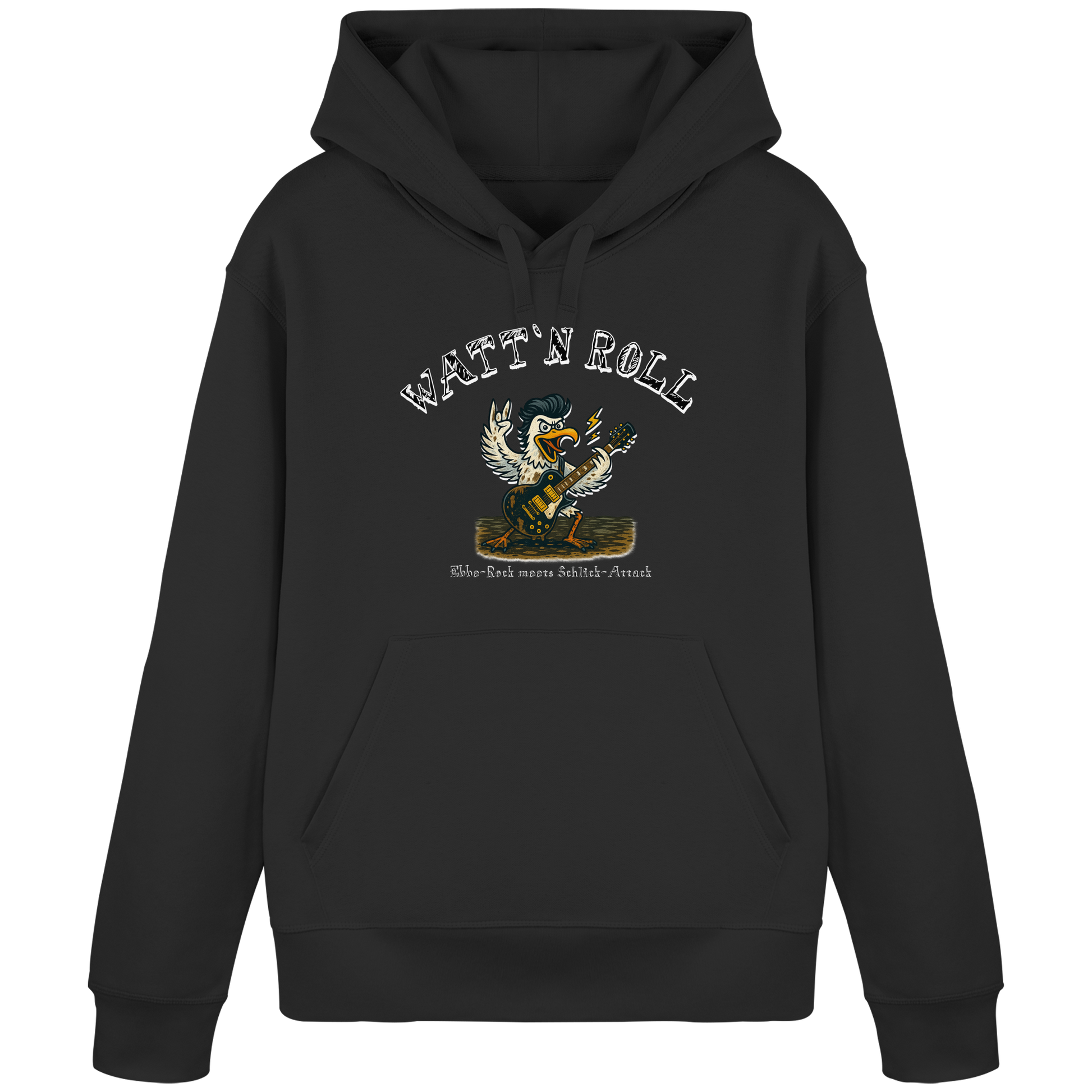 Watt`n Roll, Ebbe-Rock meets Schlick-Attack - Organic Basic Hoodie