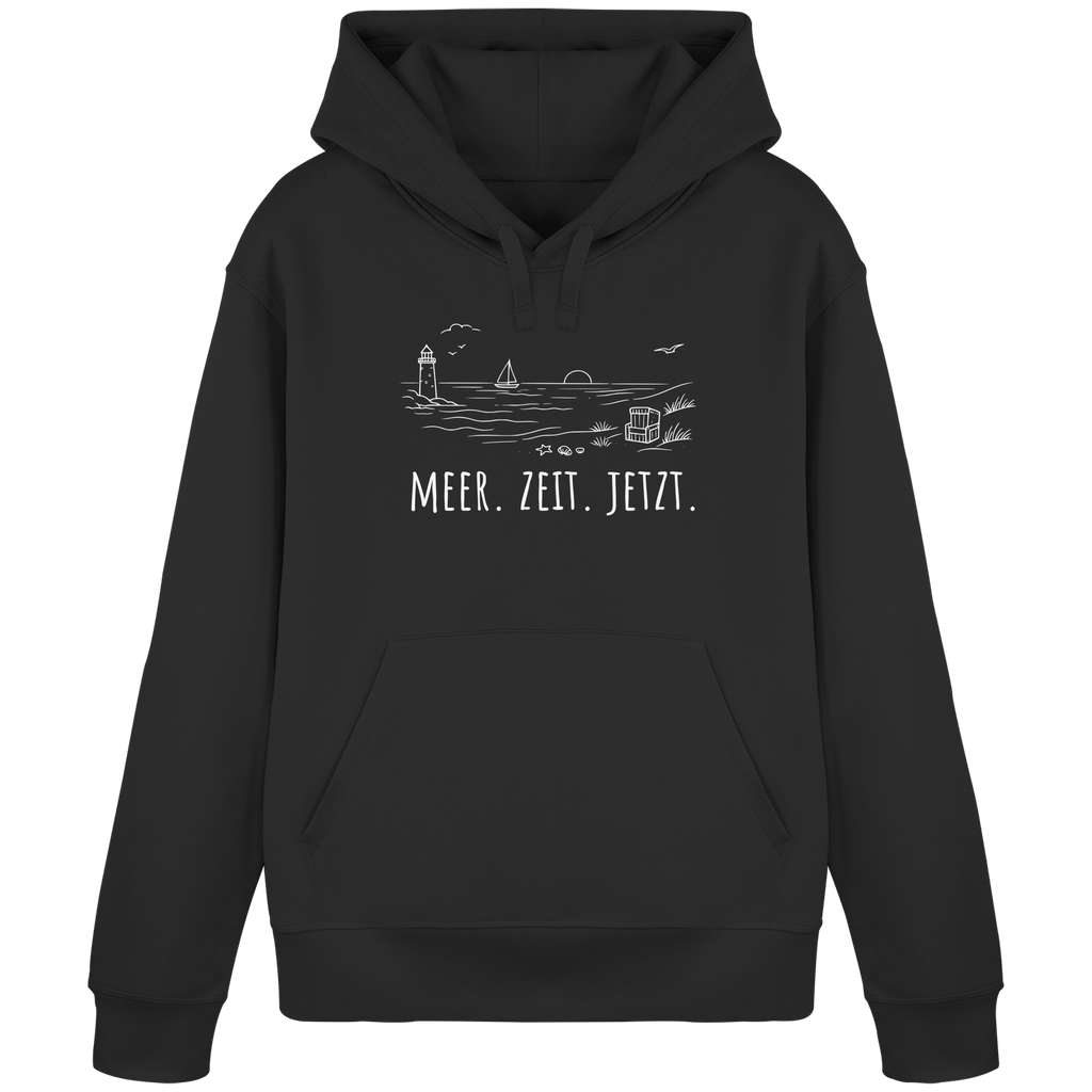 MEER. ZEIT. JETZT. - Organic Basic Hoodie
