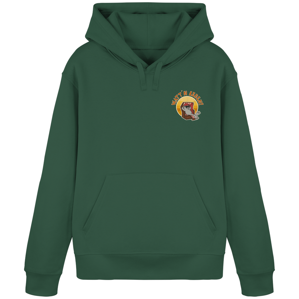 Watt´n Leben! Retro-Design Chill-Robbe im Strandkorb - Organic Basic Hoodie