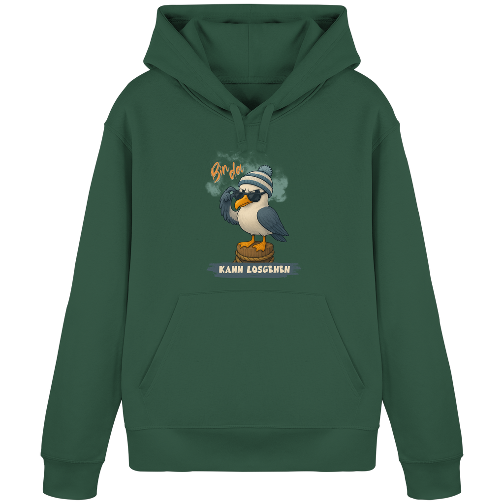 Bin da - kann losgehen - Organic Basic Hoodie
