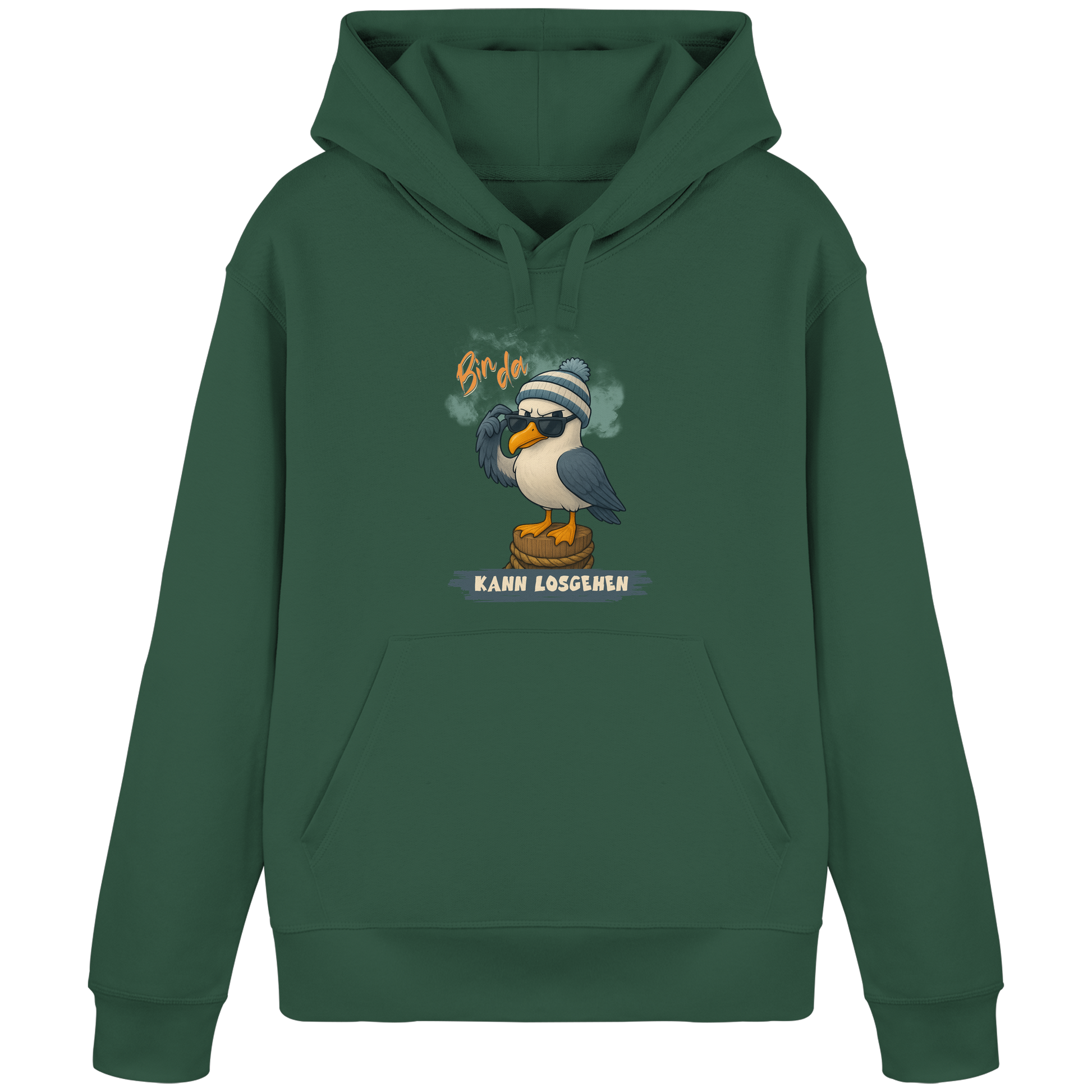 Bin da - kann losgehen - Organic Basic Hoodie