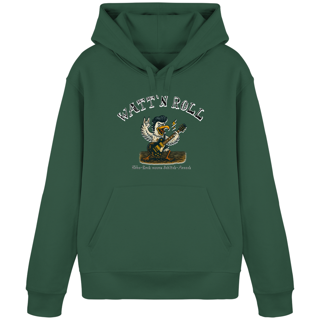 Watt`n Roll, Ebbe-Rock meets Schlick-Attack - Organic Basic Hoodie