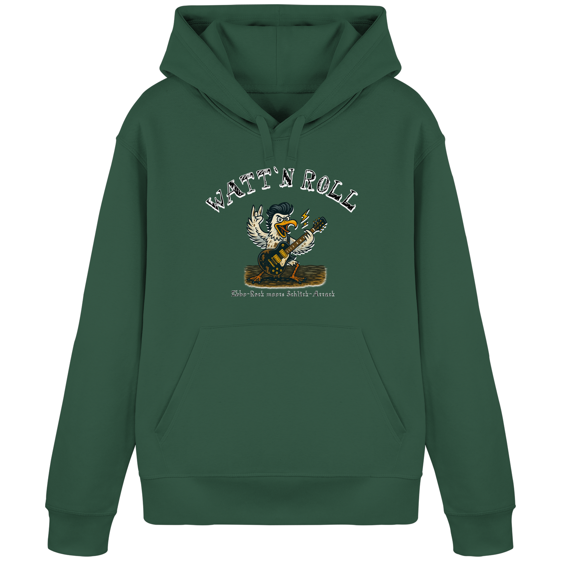 Watt`n Roll, Ebbe-Rock meets Schlick-Attack - Organic Basic Hoodie