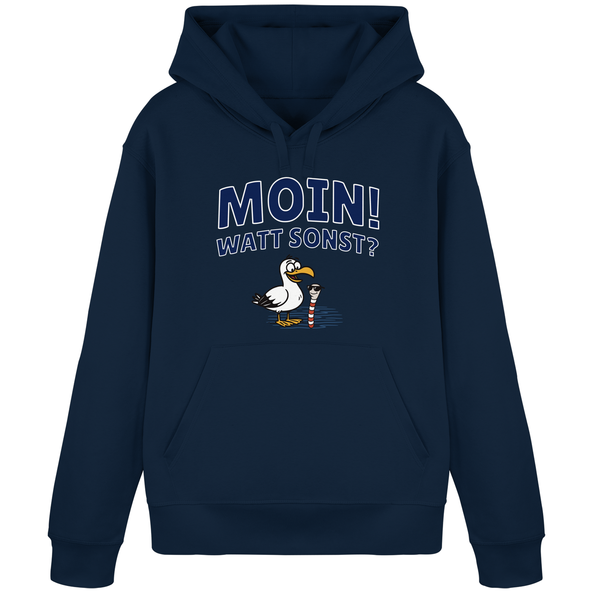 Moin! Watt Sonst? - Organic Basic Hoodie
