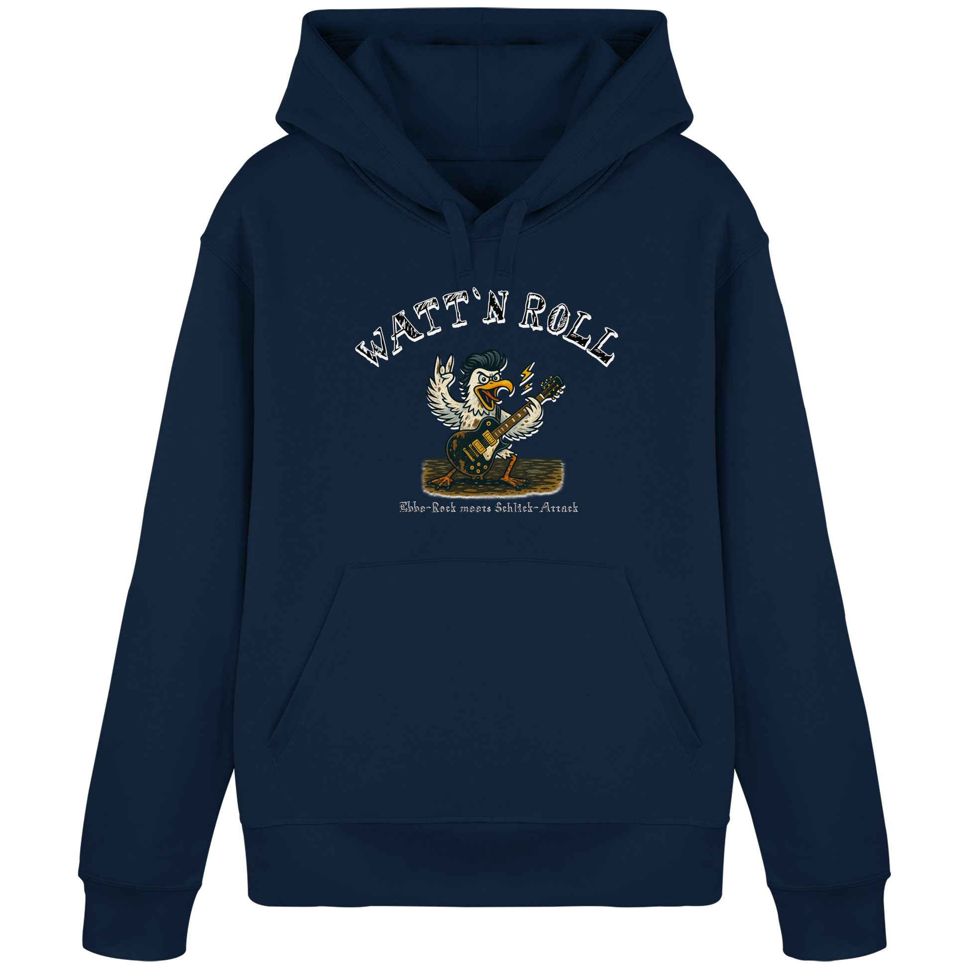 Watt`n Roll, Ebbe-Rock meets Schlick-Attack - Organic Basic Hoodie