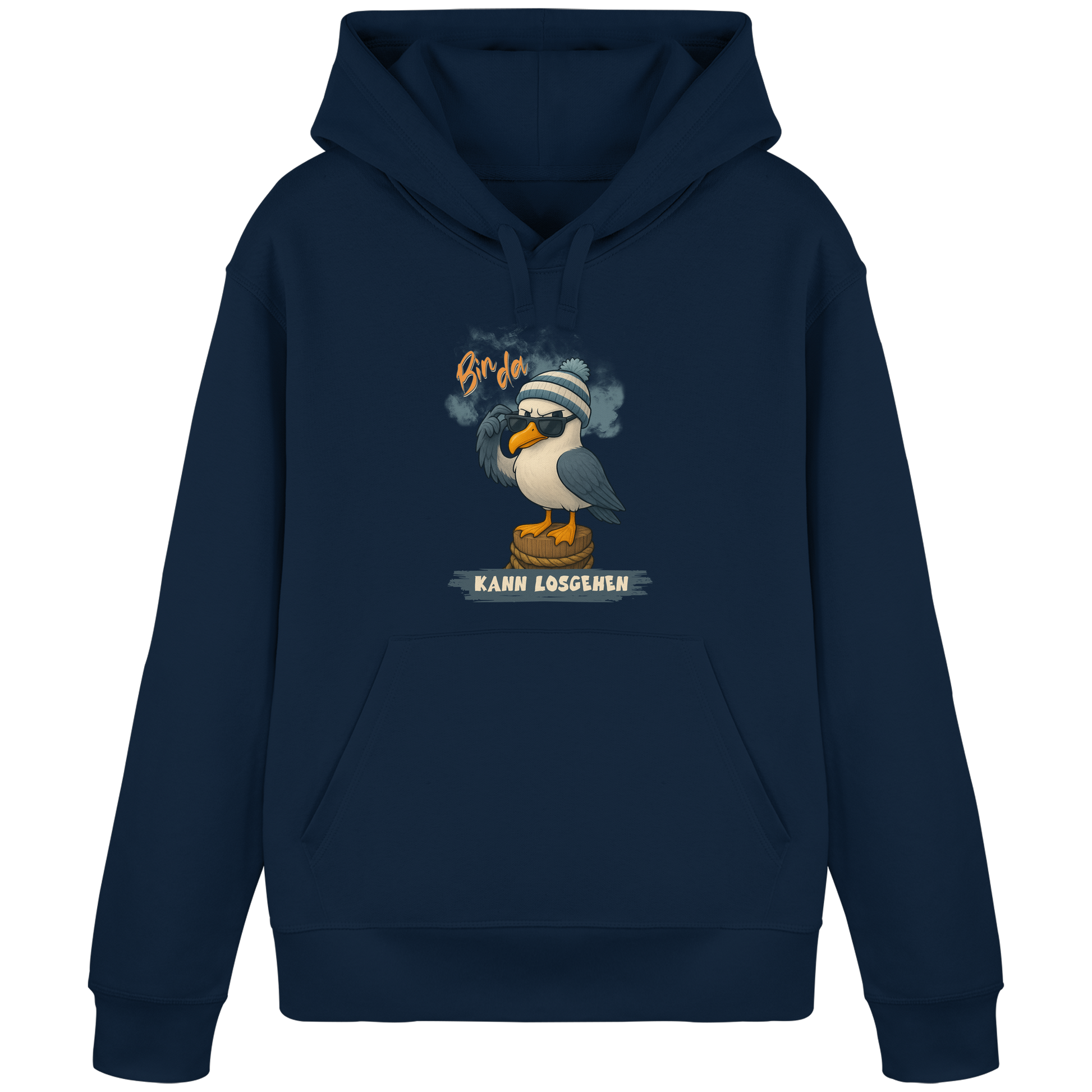 Bin da - kann losgehen - Organic Basic Hoodie