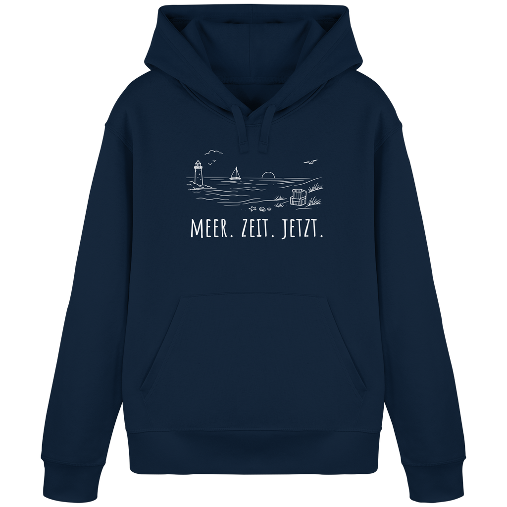 MEER. ZEIT. JETZT. - Organic Basic Hoodie
