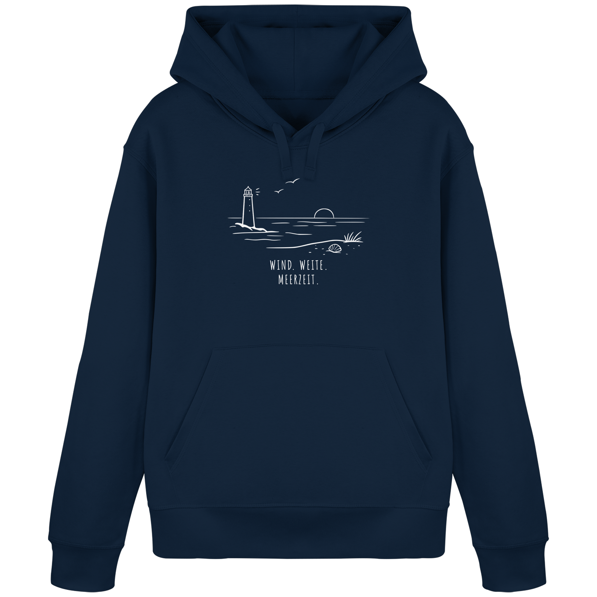 WIND. WEITE. MEERZEIT. - Organic Basic Hoodie