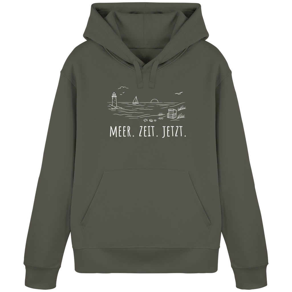 MEER. ZEIT. JETZT. - Organic Basic Hoodie