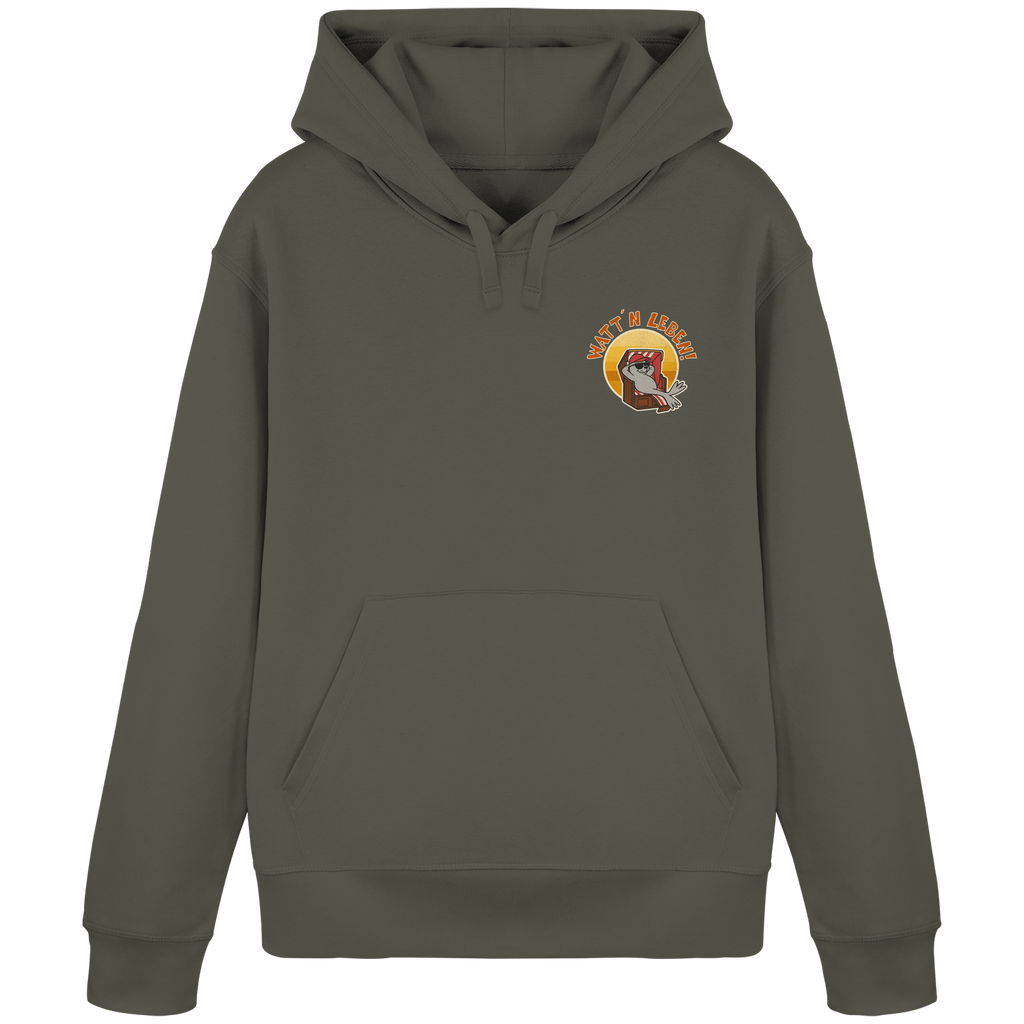 Watt´n Leben! Retro-Design Chill-Robbe im Strandkorb - Organic Basic Hoodie