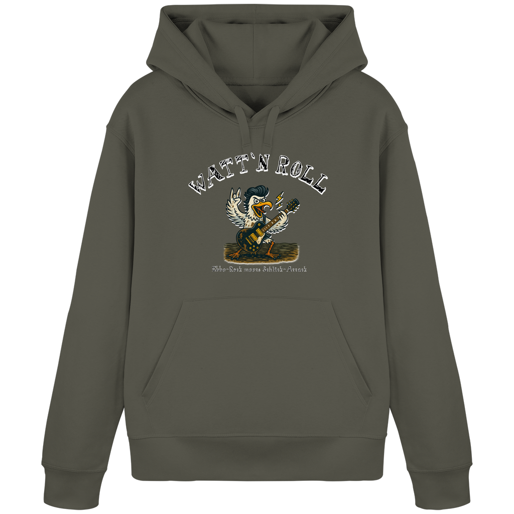 Watt`n Roll, Ebbe-Rock meets Schlick-Attack - Organic Basic Hoodie