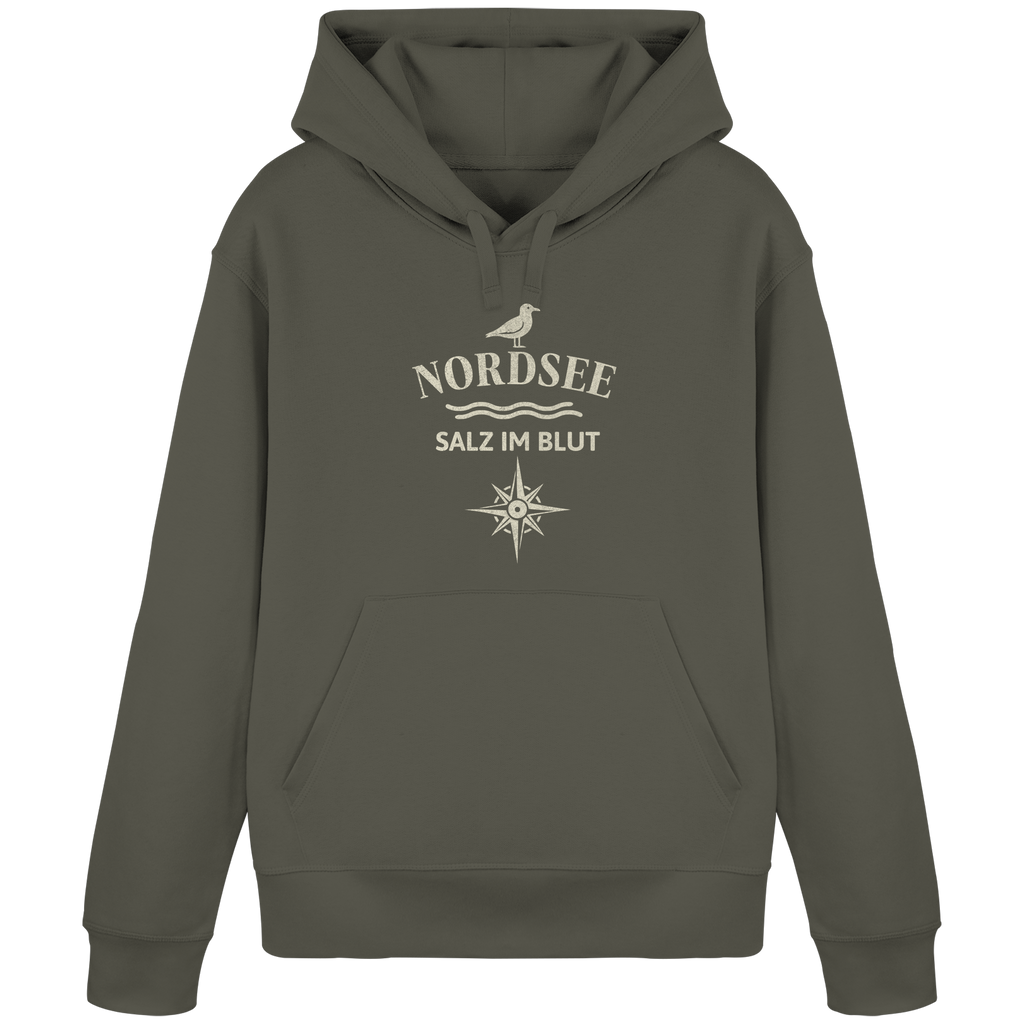 Nordsee - Salz im Blut - Organic Basic Hoodie
