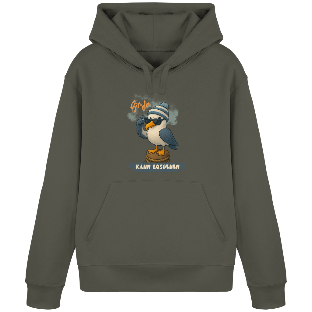 Bin da - kann losgehen - Organic Basic Hoodie
