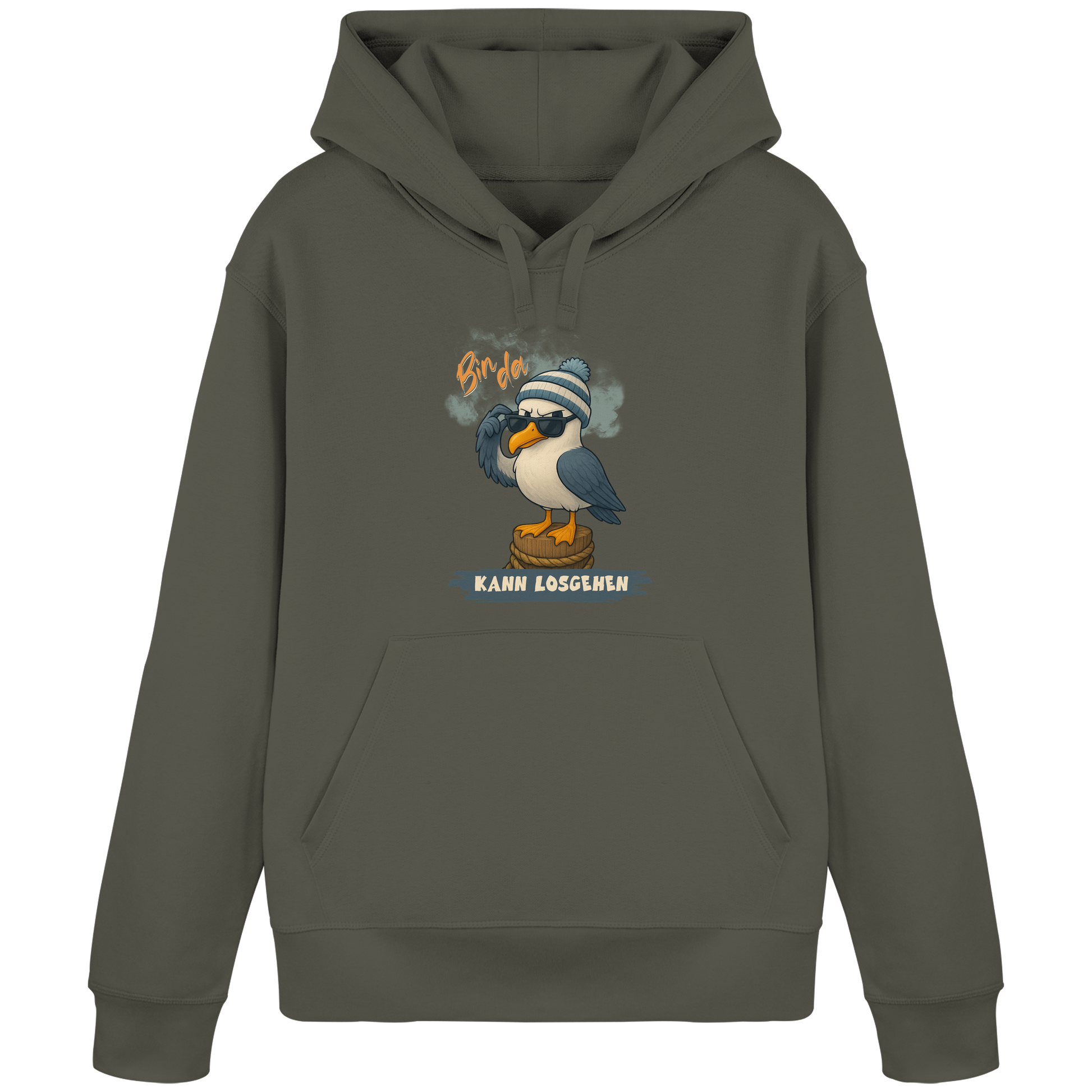 Bin da - kann losgehen - Organic Basic Hoodie