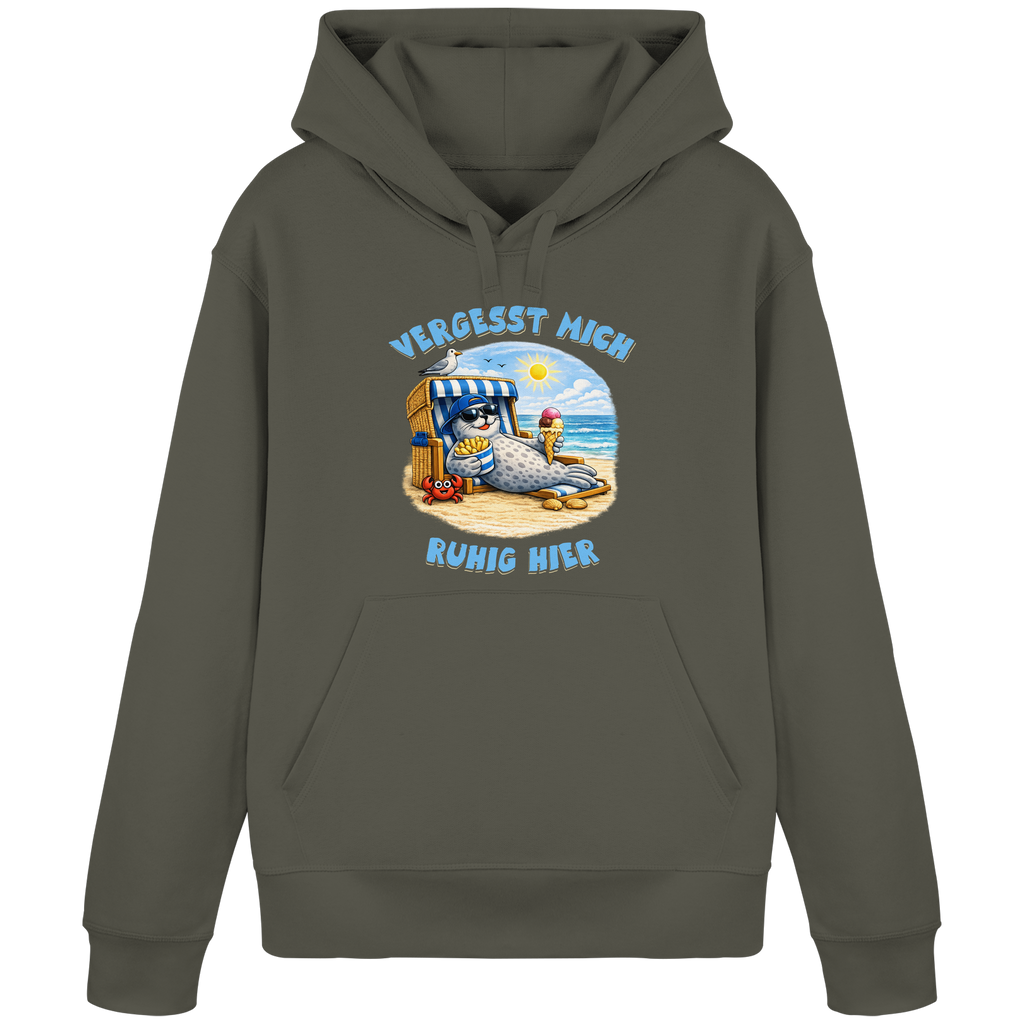 Vergesst mich ruhig hier - Nordsee-Comicdesign - Organic Basic Hoodie