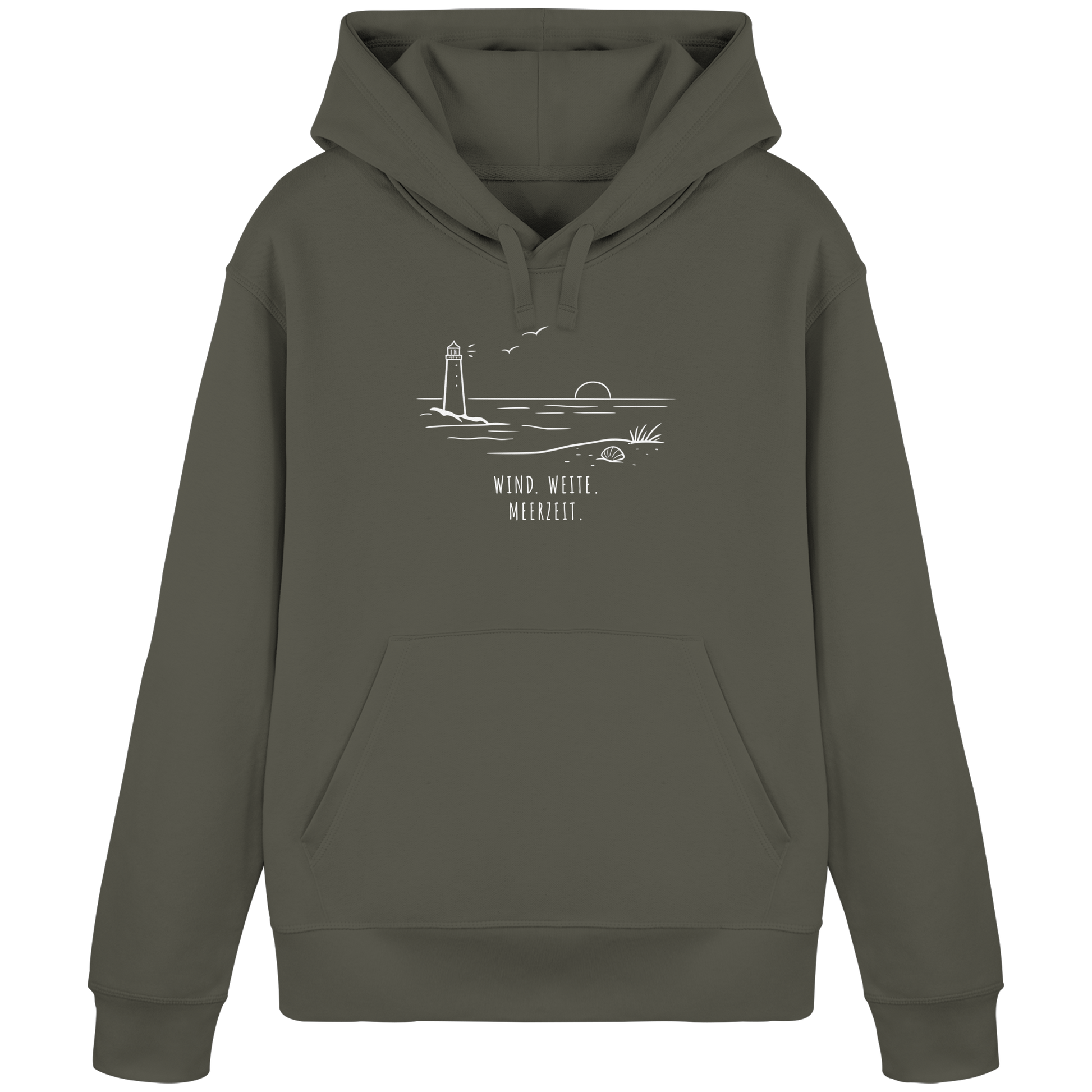 WIND. WEITE. MEERZEIT. - Organic Basic Hoodie