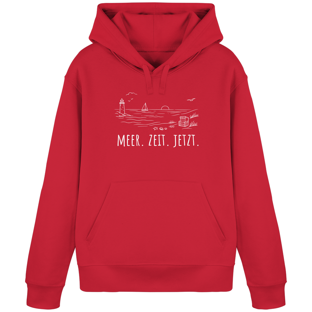 MEER. ZEIT. JETZT. - Organic Basic Hoodie