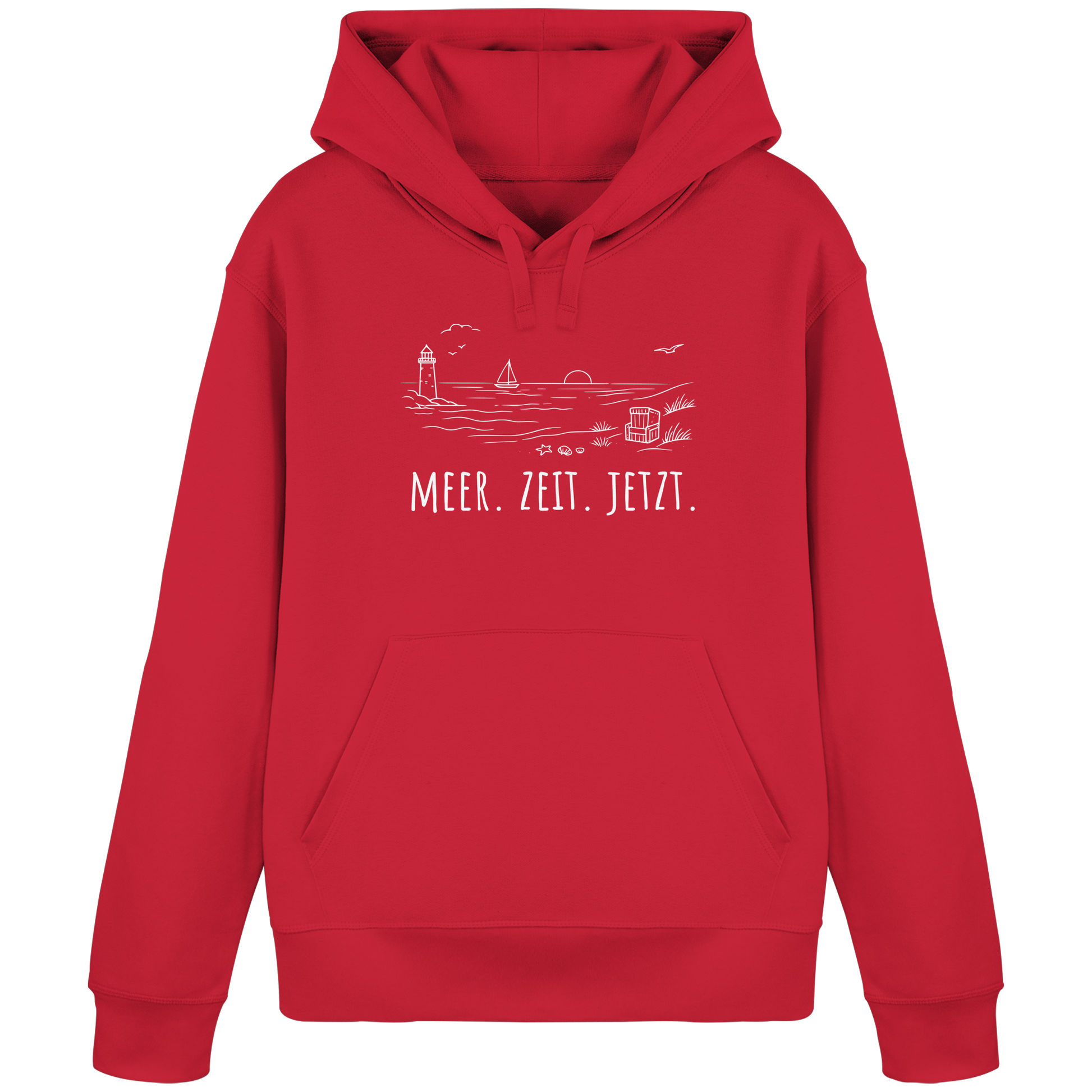 MEER. ZEIT. JETZT. - Organic Basic Hoodie