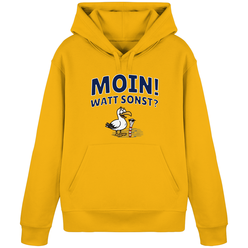 Moin! Watt Sonst? - Organic Basic Hoodie
