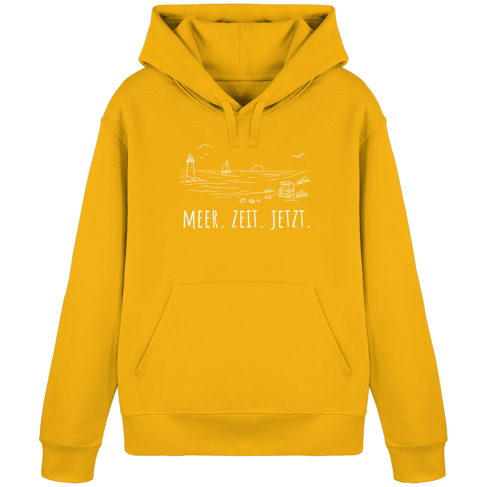 MEER. ZEIT. JETZT. - Organic Basic Hoodie