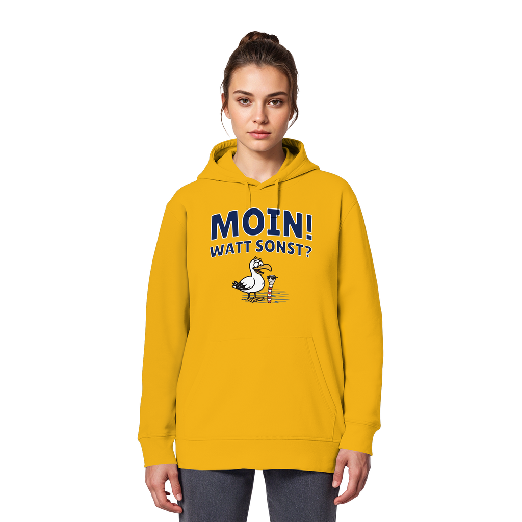 Moin! Watt Sonst? - Organic Basic Hoodie