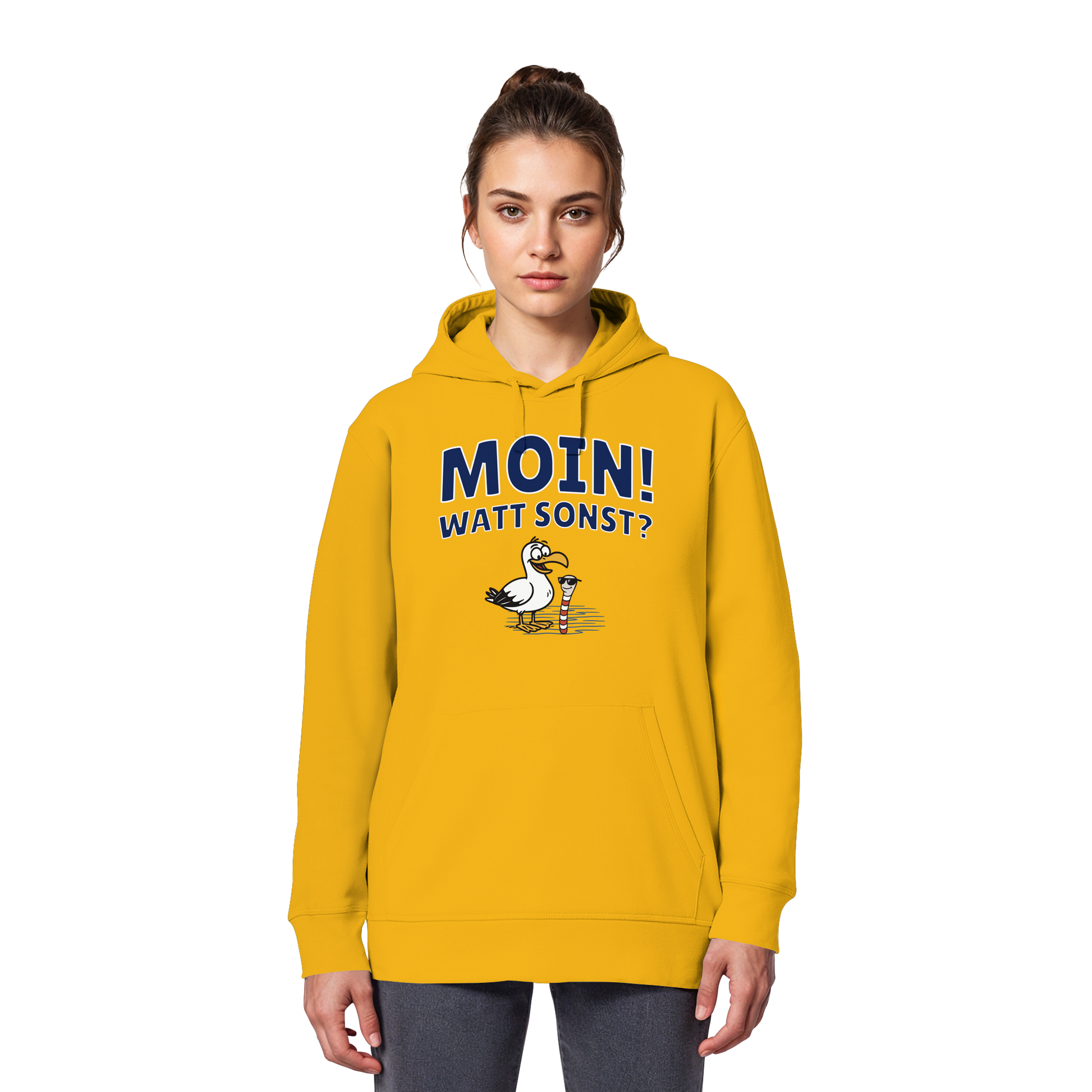 Moin! Watt Sonst? - Organic Basic Hoodie