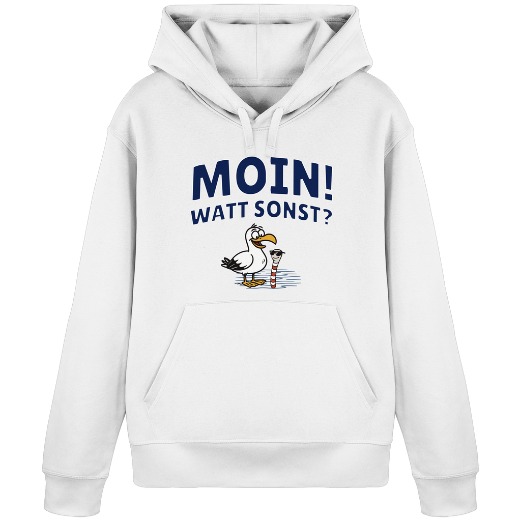 Moin! Watt Sonst? - Organic Basic Hoodie